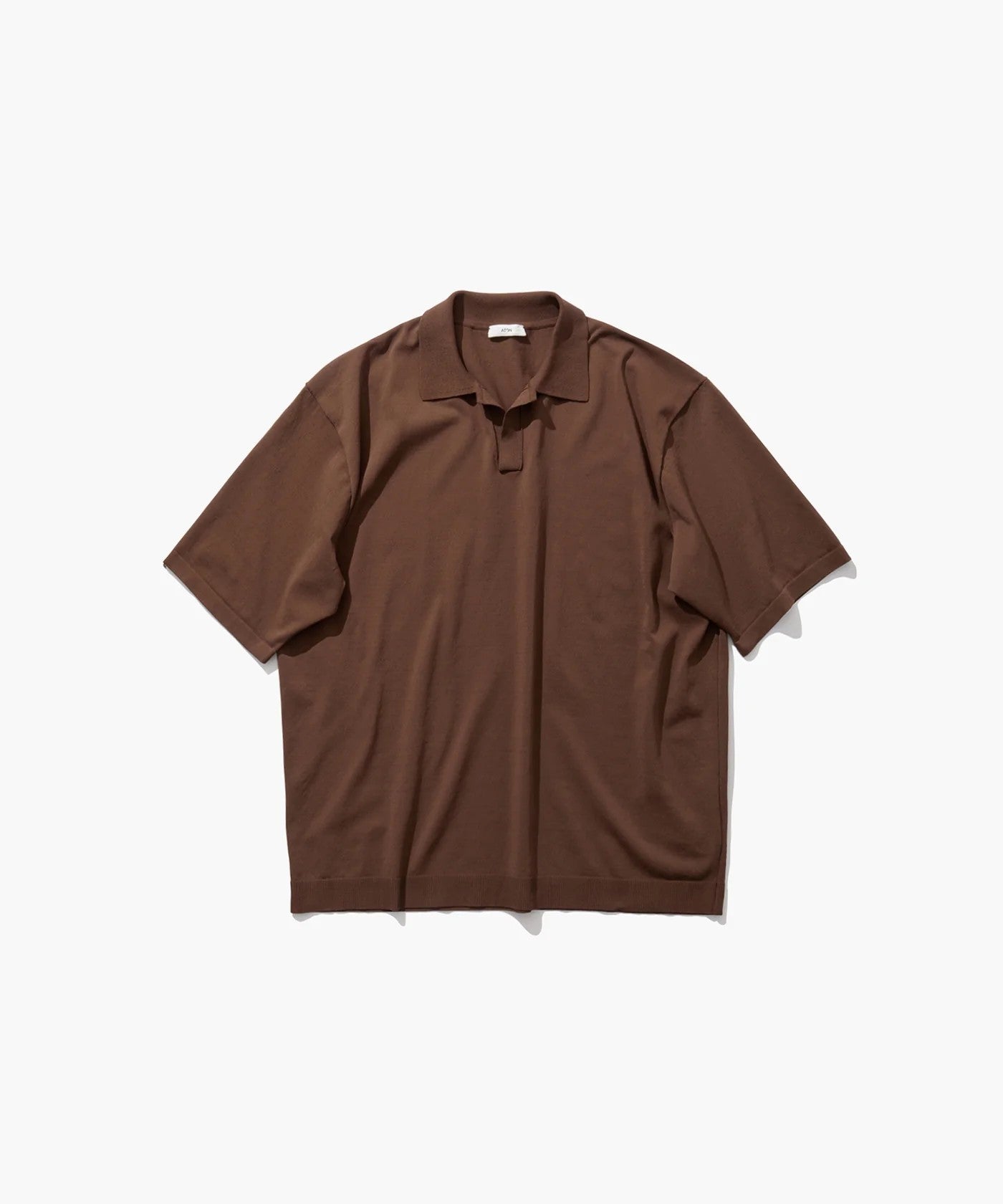FINE ICE COTTON SKIPPER POLO SWEATER | Sub/Standard Online Store