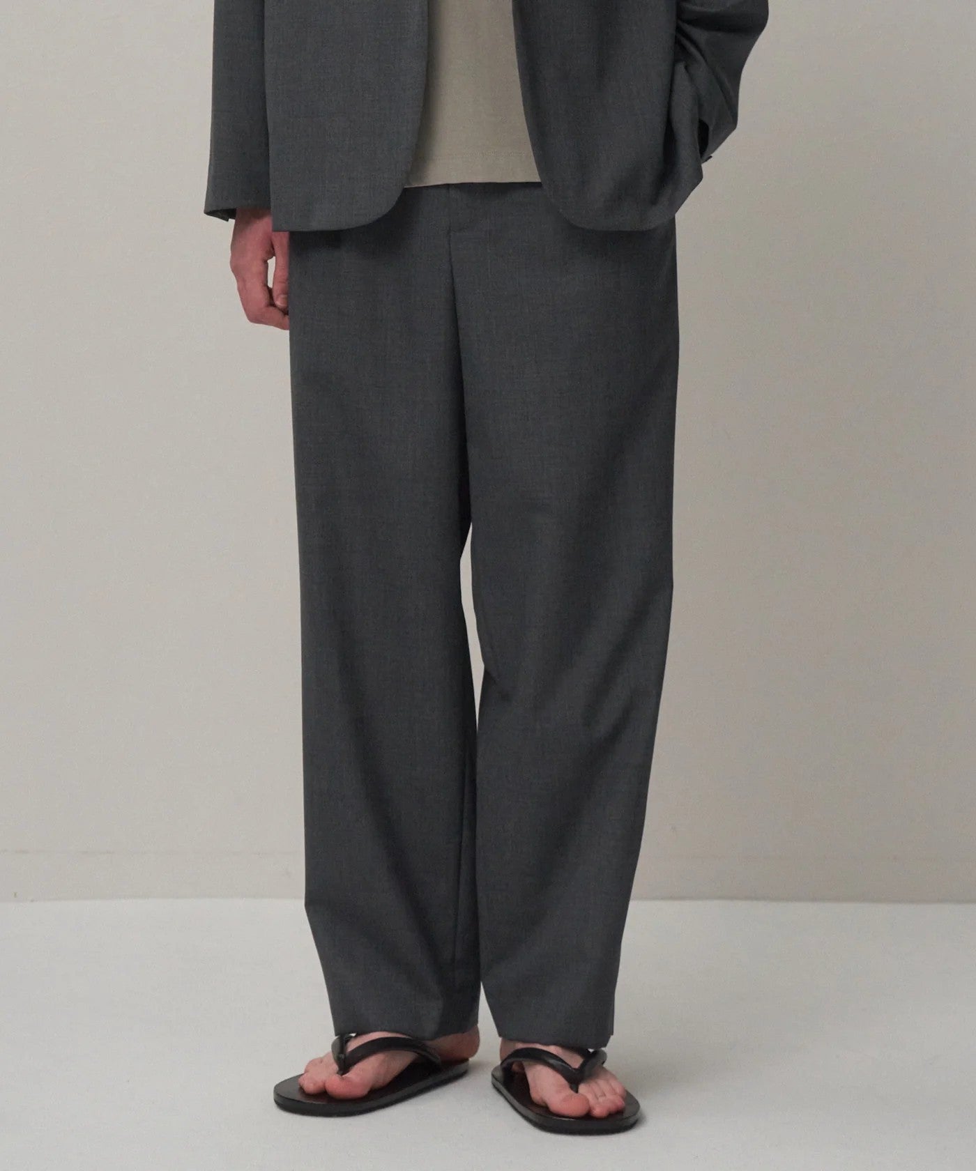 WOOL TROPICAL TAPERED EASY PANTS | Sub/Standard Online Store